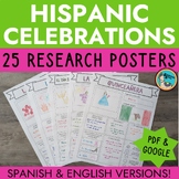 Hispanic Festivals and Celebrations Research Posters Set of 25