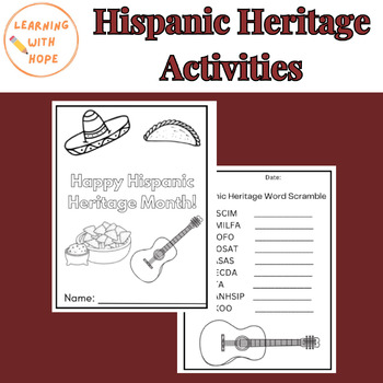 Preview of Hispanic Heritage Activities