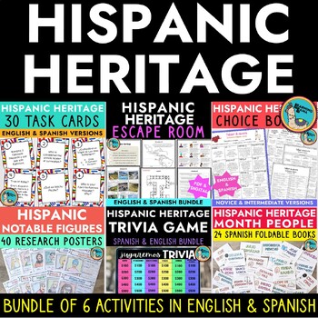 Preview of Hispanic Heritage Activities Bundle