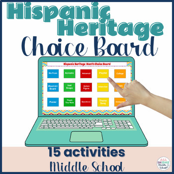 Preview of Hispanic Heritage Activities for Middle School - Choice Board