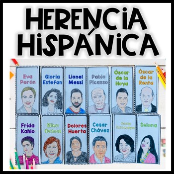 Preview of Hispanic Heritage Activities in Spanish | Herencia Hispánica | Frida Kahlo