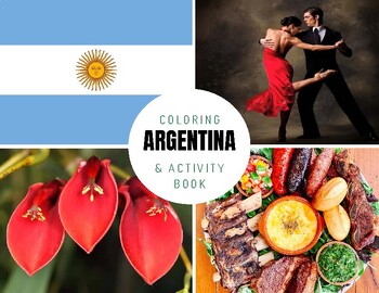 Preview of Hispanic Heritage: ARGENTINA - Bilingual Coloring and Activity Book