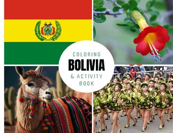 Preview of Hispanic Heritage: BOLIVIA - Bilingual Coloring and Activity Book