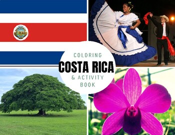 Preview of Hispanic Heritage: COSTA RICA - Bilingual Coloring and Activity Book