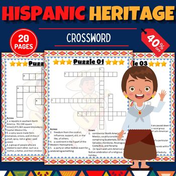 Preview of Hispanic Heritage Día De Los Muertos Crossword Puzzles with Solution Activities