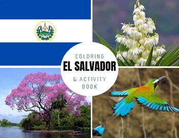 Preview of Hispanic Heritage: EL SALVADOR - Bilingual Coloring and Activity Book