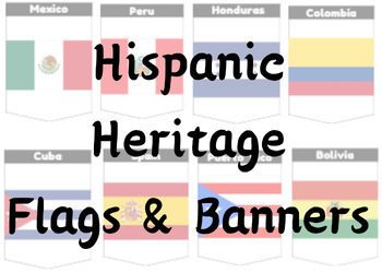 Preview of Hispanic Heritage Flags & Banners