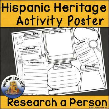 Preview of Hispanic Heritage History Month Activity Sheet 