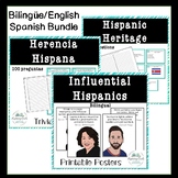 Hispanic Heritage Latinx Trivia Task Cards Posters English