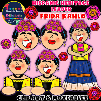 Preview of Hispanic Heritage Leader - FRIDA KAHLO - Clip Art & Moveable Items