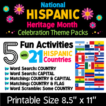 Preview of Hispanic Heritage Month | 5 Activities for the Spanish-speaking Countries.