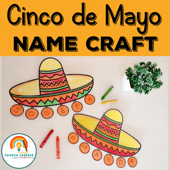 Preview of Hispanic Heritage Month Activities 1st Grade | Cinco de Mayo Name Craft