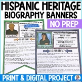 Hispanic Heritage Month Activities - Biography Banners - R