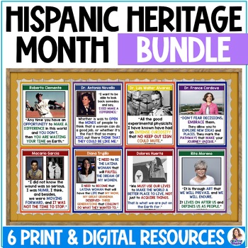 Preview of Hispanic Heritage Month Activities - Bulletin Board - Bell Ringers - Posters