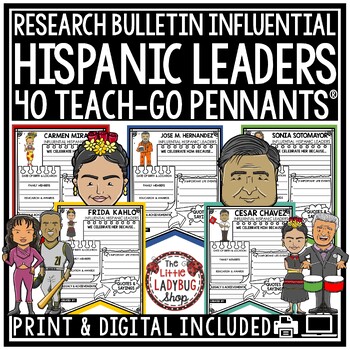 Preview of Hispanic Heritage Month Activities Bulletin Board Biography Research Templates