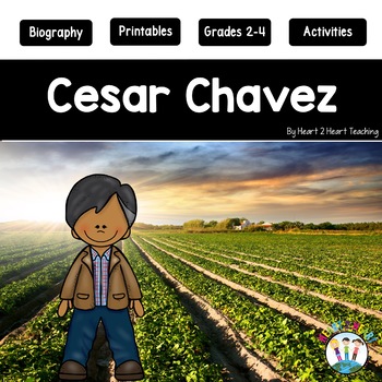Preview of Cesar Chavez Biography Comprehension Passages Worksheets Hispanic Heritage Month