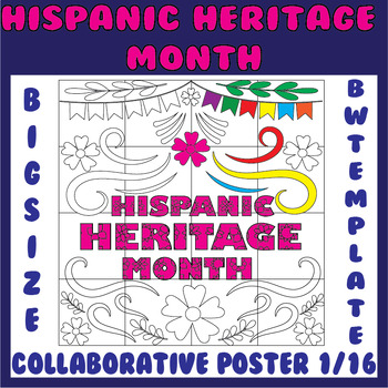 Hispanic Heritage Month Activities Crafts Collaborative Posters Arts ...