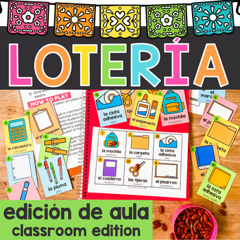 Preview of Hispanic Heritage Month Activities | Lotería Classroom Edition | Spanish Words