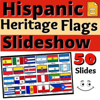 Preview of Hispanic Heritage Month Activities Resource Flags Slideshow Activity