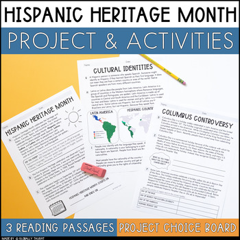 Preview of Hispanic Heritage Month Activities and Texts - Hispanic Heritage Month Project