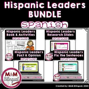 Preview of Hispanic Heritage Month Activities in SPANISH BUNDLE