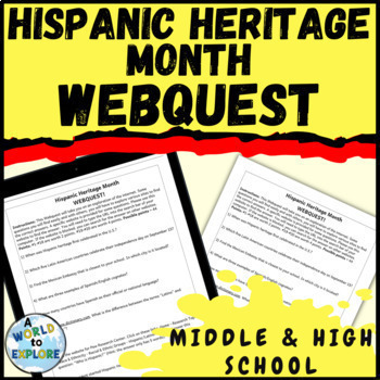 Preview of Hispanic Heritage Month Activity A Research WebQuest