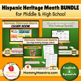 Hispanic Heritage Month BUNDLE for Middle & High School