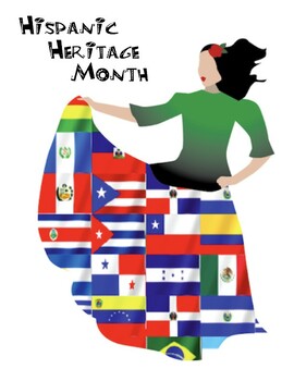 Preview of Hispanic Heritage Month - Basic Wordsearch with KEY and Coloring Pages