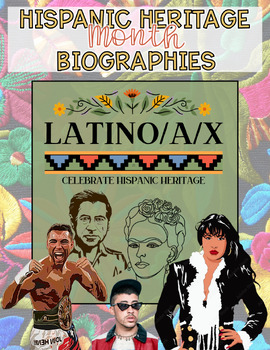 Preview of Hispanic Heritage Month Biography Research Templates | FOR GOOGLE and PRINT