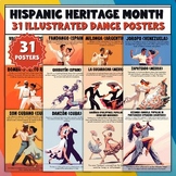Hispanic Heritage Month Bulletin Board | 31 Dance Posters,