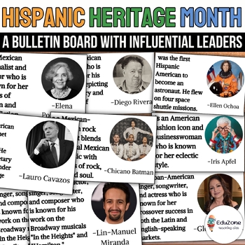 Preview of Hispanic Heritage Month Bulletin Board: A Celebration of Culture and Achievement