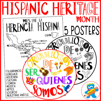 Preview of Hispanic Heritage Month Bulletin Board Bilingual Spanish Speaking Countries