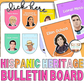 Preview of Hispanic Heritage Month Bulletin Board | Influential People, Posters, Decor
