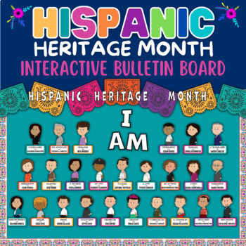 Preview of Hispanic Heritage Month Bulletin Board Interactive | Social & Emotional Learning