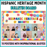 Hispanic Heritage Month Bulletin Board Quote Posters - Spa