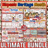 Hispanic Heritage Month Bundle | Bulletin board | Activiti
