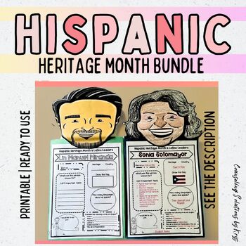 Preview of Bundle: Exploring Hispanic Heritage: Mini Biographies, Coloring and Activities.