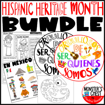Preview of Hispanic Heritage Month Bundle Research Project Spanish Speaking Countries