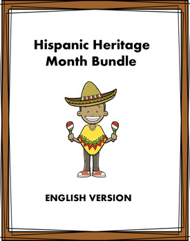 Preview of Hispanic Heritage Month Bundle: 4 Resources at 35% off!! (English Version)