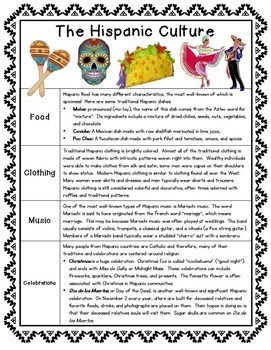 Hispanic Heritage Month Celebrate Diversity Close Readings And Activities