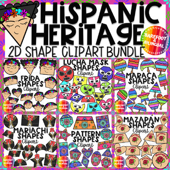 Preview of Hispanic Heritage Month Clipart 2D Shape Bundle - Cinco de Mayo Clipart Bundle