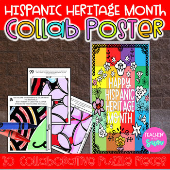 Preview of Hispanic Heritage Month Collaborative Poster | Door Decoration