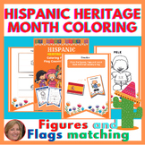 Hispanic Heritage Month Coloring / 41 Figures & Flag Count