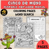 Cinco De Mayo Activities 2nd Grade Word Search Coloring Pa
