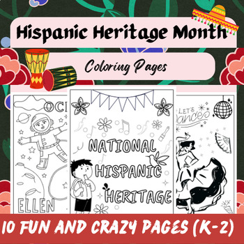 Hispanic Heritage Month Coloring Pages - Activity by Miras Store