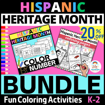 Preview of Hispanic Heritage Month Coloring Pages BUNDLE | September Coloring Sheet Pack