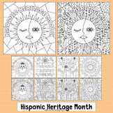 Hispanic Heritage Month Coloring Pages Math Craft Pop Art 