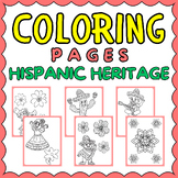 First & Second Grade Hispanic Heritage Month Coloring Page