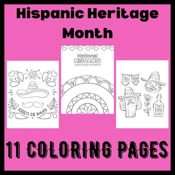 Hispanic Heritage Month Coloring Pages | September Octobre Coloring ...