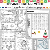 Hispanic Heritage Month Coloring Pages & Word Searches